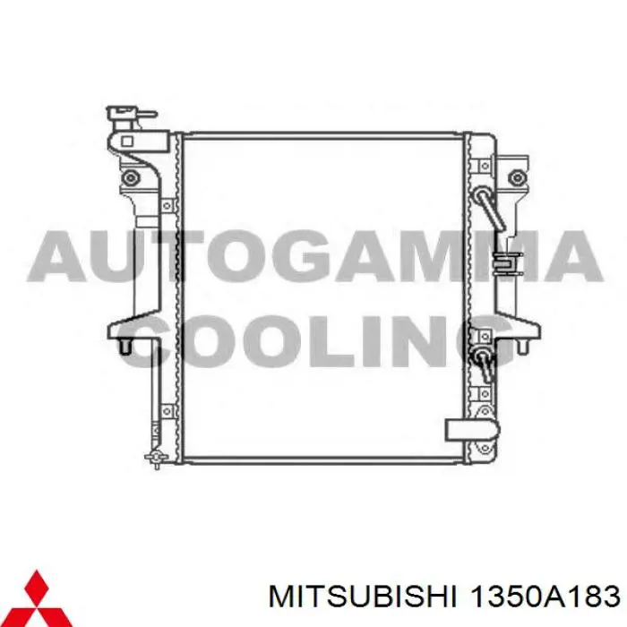 1350A183 Mitsubishi radiador refrigeración del motor