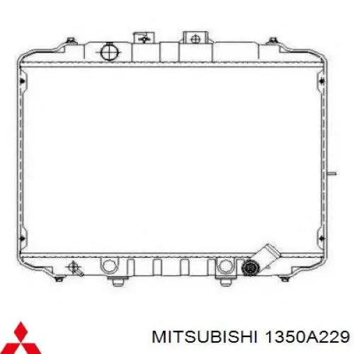 1350A229 Mitsubishi Refrigeración del motor
