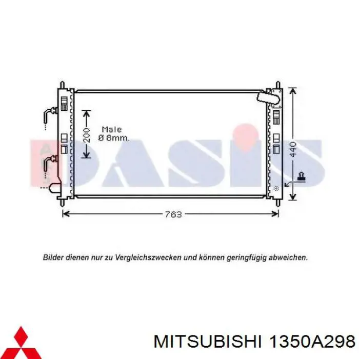 Comprar 1350A298 Mitsubishi Radiador de auto