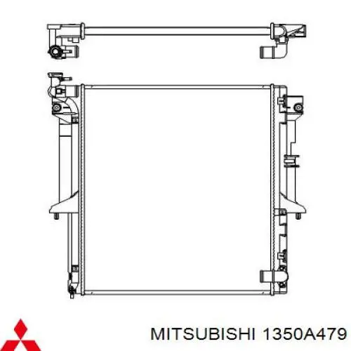 1350A479 Mitsubishi radiador