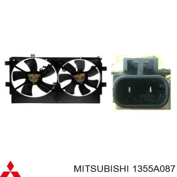 1355A087 Mitsubishi bastidor radiador