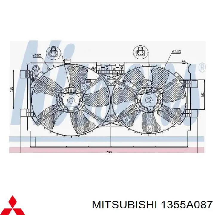 Comprar 1355A087 Mitsubishi Bastidor, radiador