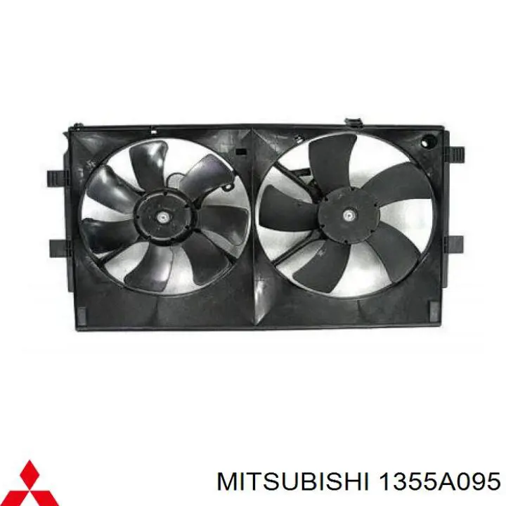 Rodete ventilador, refrigeración de motor izquierdo para Mitsubishi Lancer (CY_A, CZ_A)