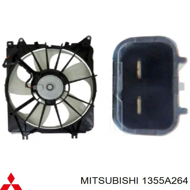 Rodete ventilador, refrigeración de motor izquierdo para Mitsubishi Outlander (GF, GG)