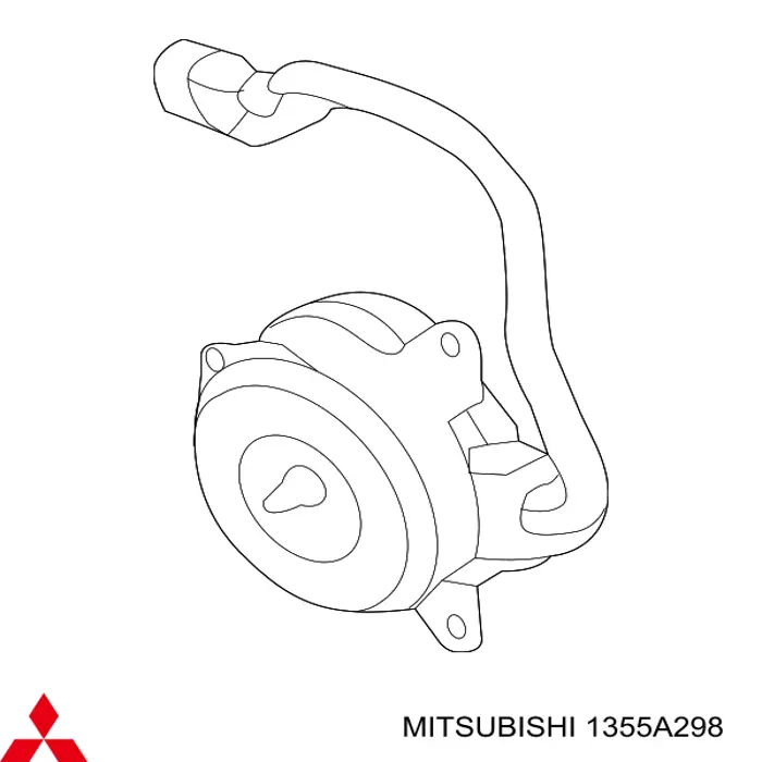 1355A298 Mitsubishi difusor de radiador, ventilador de refrigeración, condensador del aire acondicionado, completo con motor y rodete