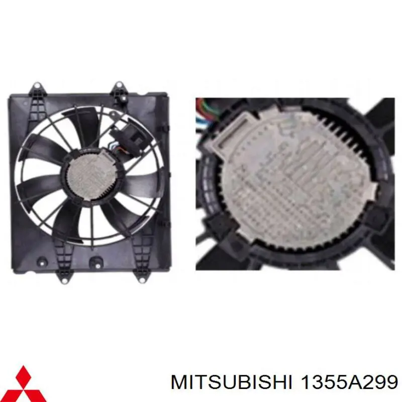 Comprar 1355A299 Mitsubishi Motor del ventilador de refrigeración derecho