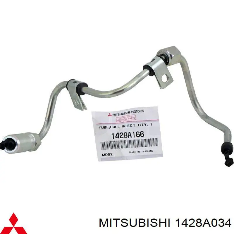 Tubería alta presión, sistema inyección para cilindro 4 para Mitsubishi L 200 (KA_T, KB_T)