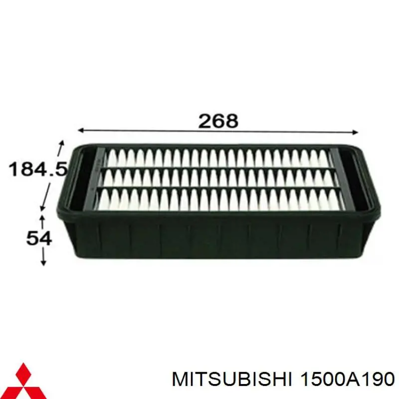 El filtro de aire Mitsubishi 1500A190 precio, desde 9,67 EUR