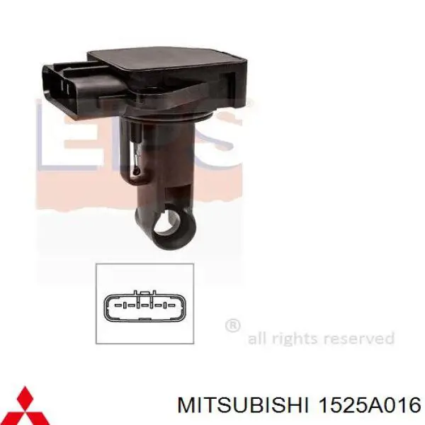 1525A016 Mitsubishi medidor de masa de aire