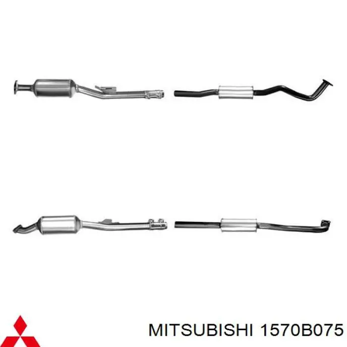 1570B075 Mitsubishi Silenciador central