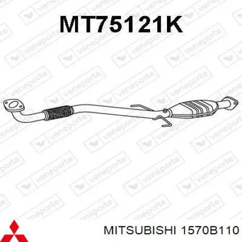 Comprar 1570B110 Mitsubishi Catalizador
