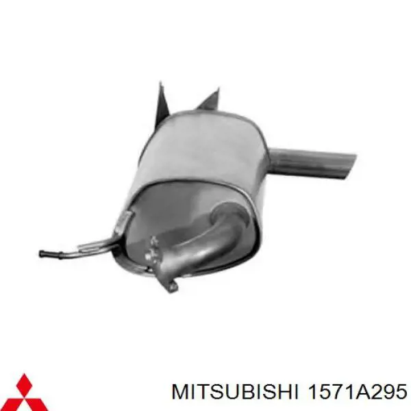 1571A295 Mitsubishi silenciador posterior