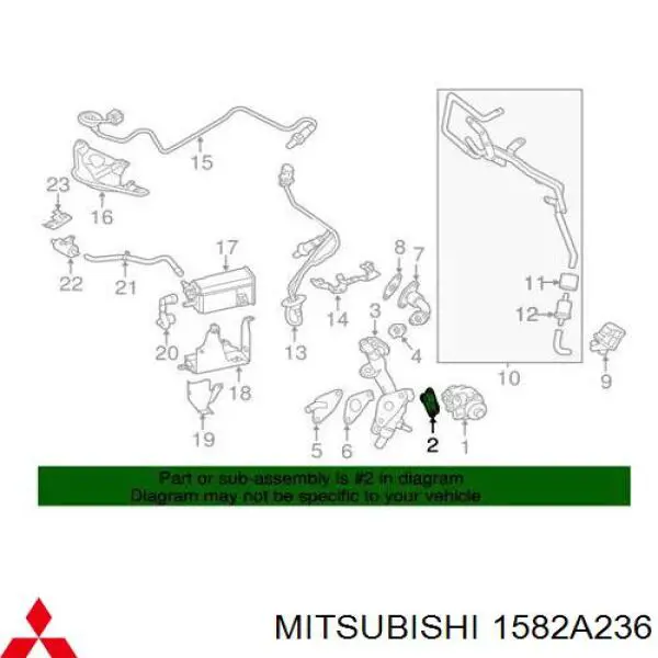  Mitsubishi 1582A236 precio, desde 5,81 EUR