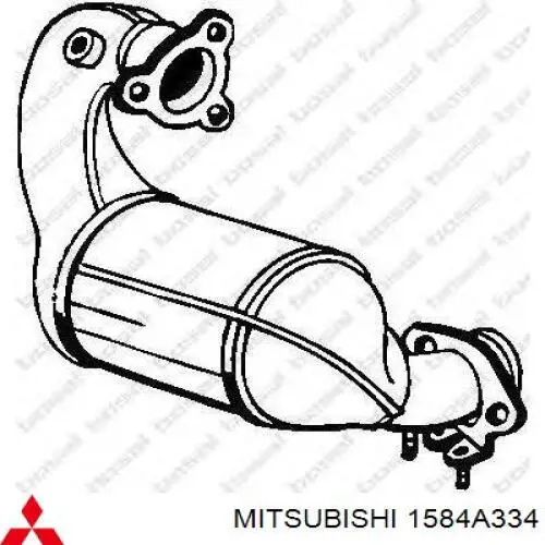 1584A334 Mitsubishi Catalizador de gasolina y diésel
