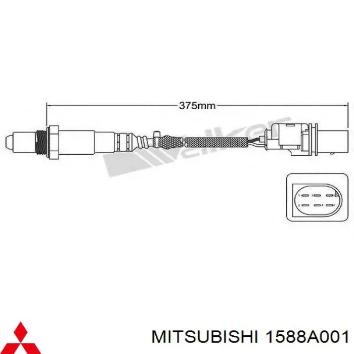 1588A001 Mitsubishi sonda lambda sensor de oxigeno para catalizador