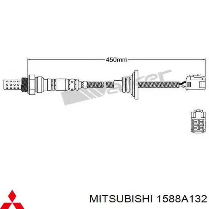 1588A132 Mitsubishi sonda lambda sensor de oxigeno post catalizador