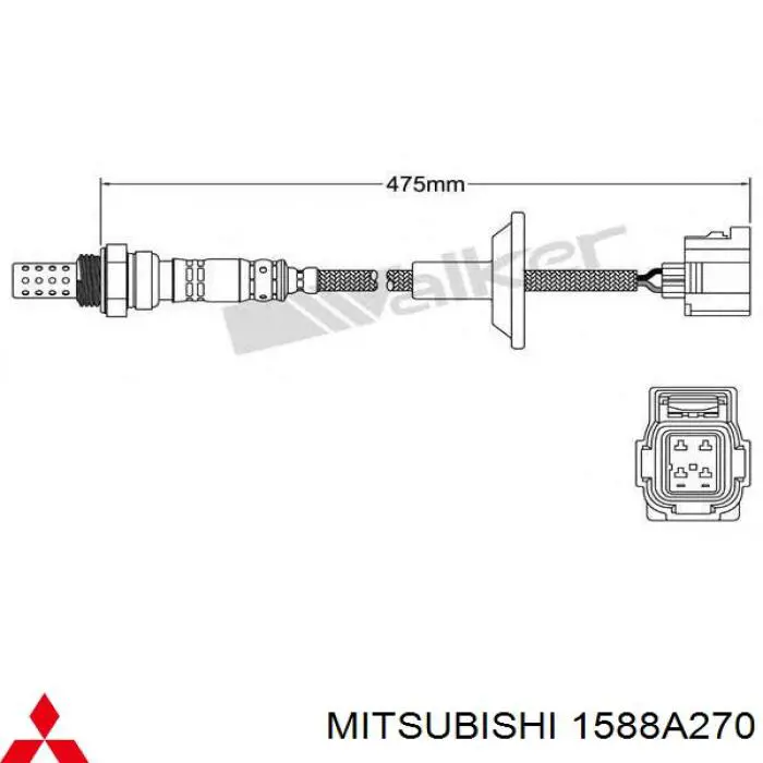 1588A270 Mitsubishi sonda lambda sensor de oxigeno post catalizador