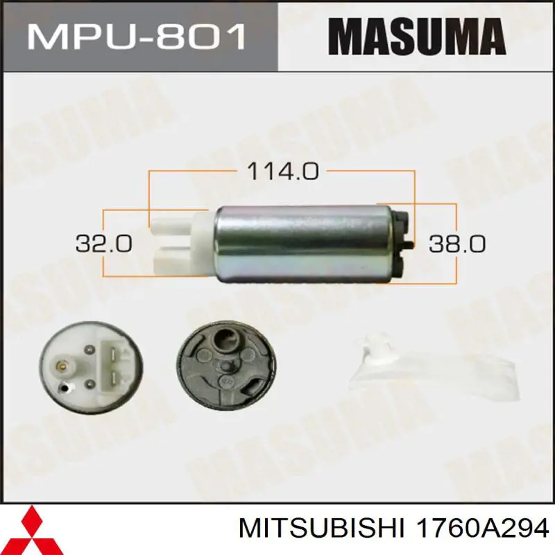 Elemento de turbina de bomba de combustible para Mitsubishi Pajero 