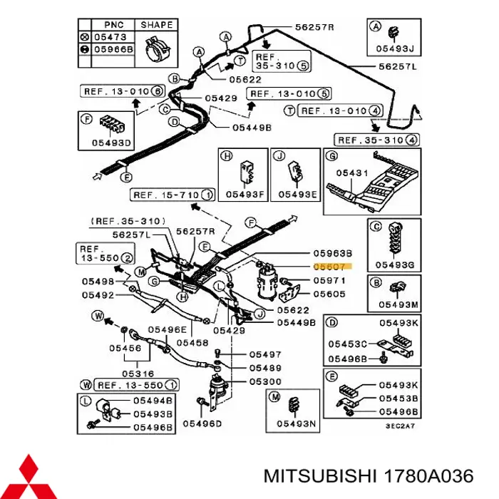 Adsorbente De Vapor De Combustible para Mitsubishi ASX (GA)