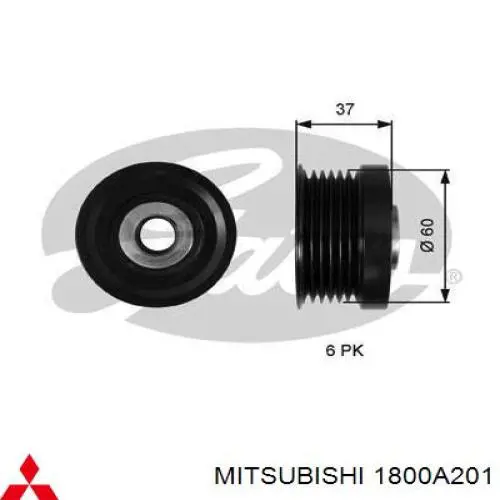 1800A333 Mitsubishi poleas juego de piezas