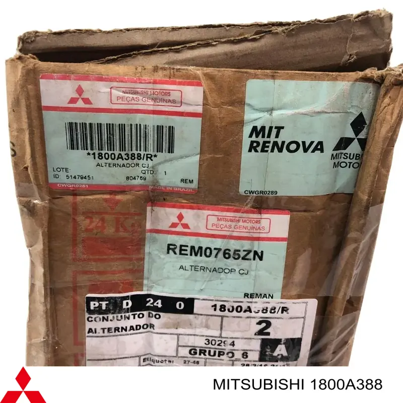 Alternador del motor Mitsubishi 1800A388 precio, desde 306,14 EUR