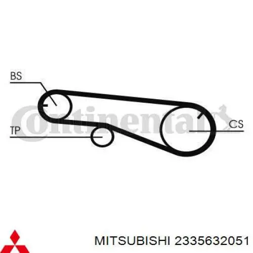 Comprar 2335632051 Mitsubishi Correa del eje de equilibrado