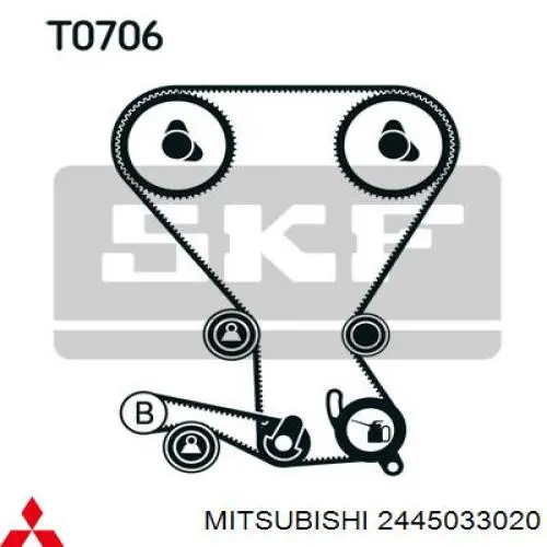 2445033020 Mitsubishi tensor correa distribución