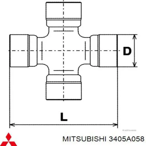 Comprar 3405A058 Mitsubishi Cruceta