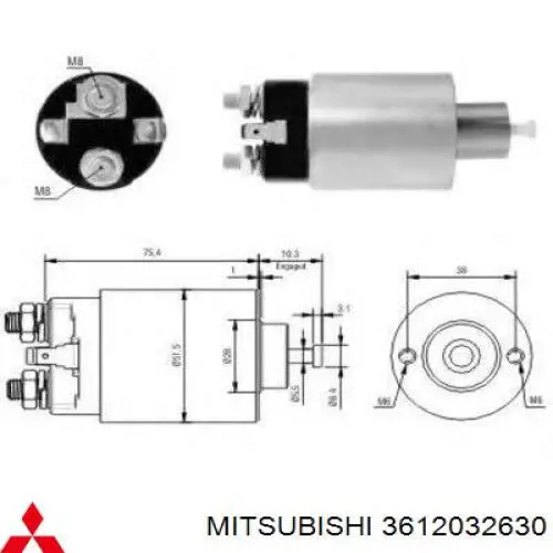 3612032630 Mitsubishi interruptor magnético, estárter