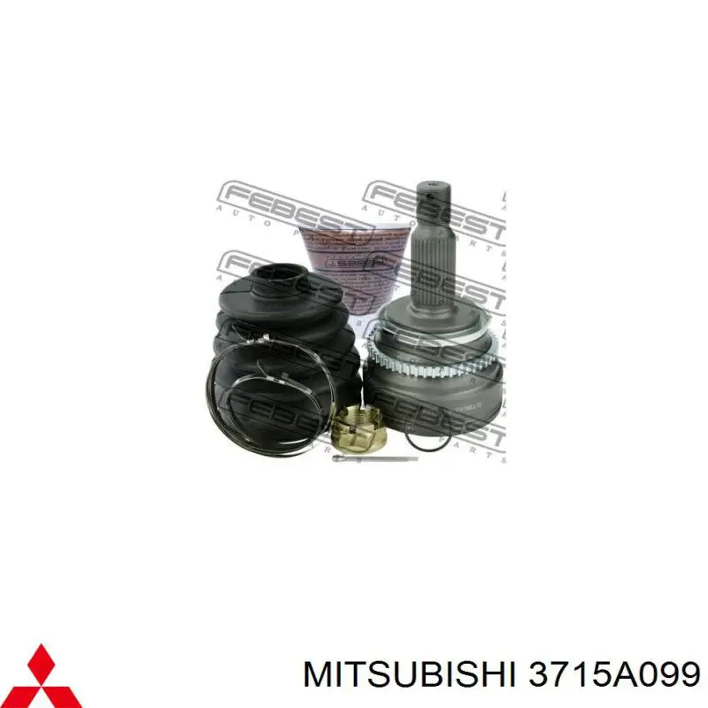 Árbol de transmisión trasero derecho para Mitsubishi Pajero (V80)
