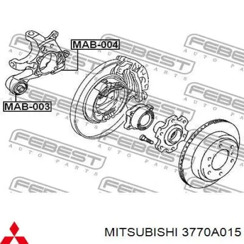 Mangueta trasera izquierda Mitsubishi 3770A015 precio, desde 327,73 EUR