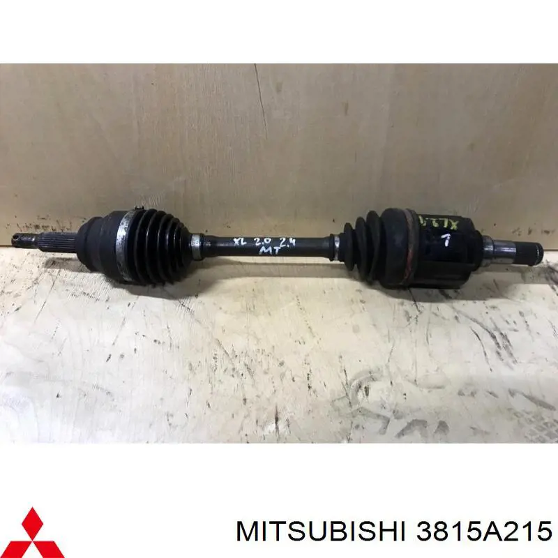 3815A215 Mitsubishi árbol de transmisión delantero izquierdo