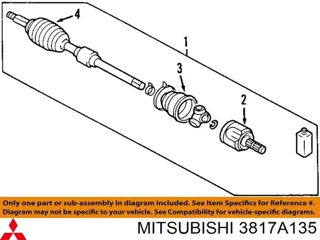 Fuelle transmisión delantero exterior Mitsubishi 3817A135 precio, desde 25,30 EUR