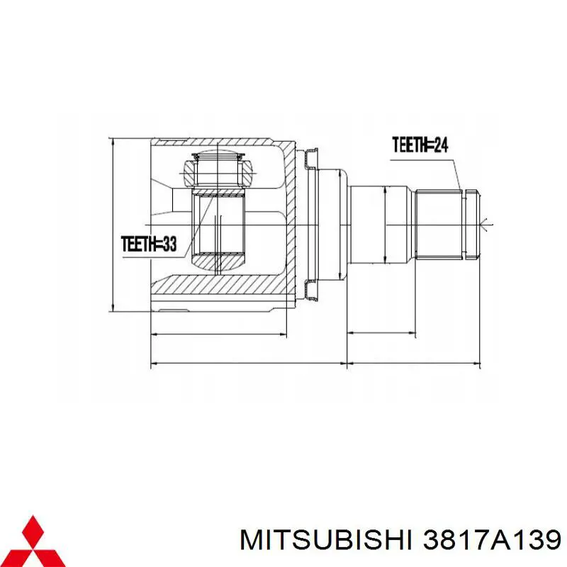 Comprar 3817A139 Mitsubishi Junta homocinética interna delantera izquierda
