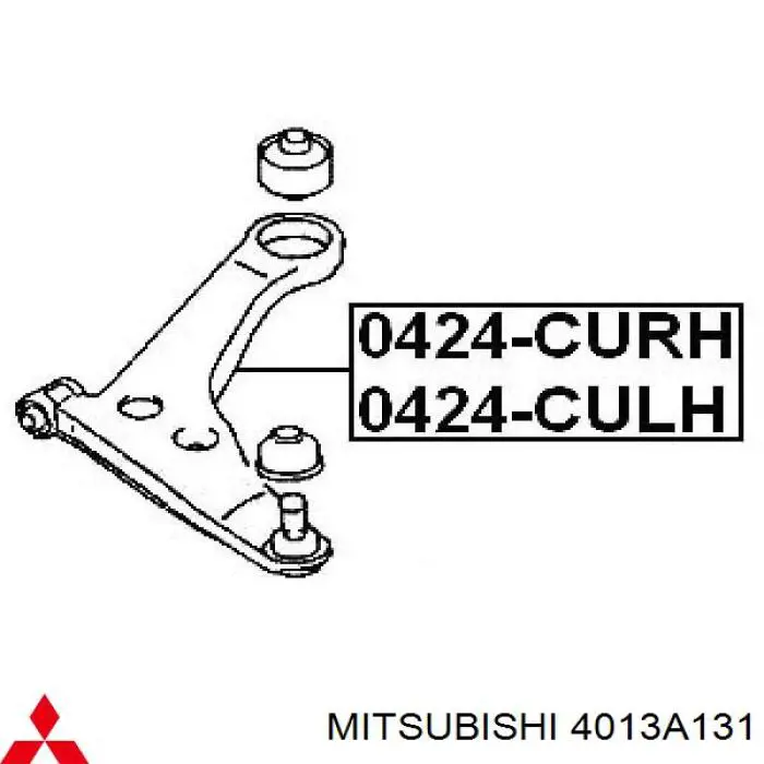 Brazo inferior izquierdo de la suspensión delantera Mitsubishi 4013A131 precio, desde 55,80 EUR