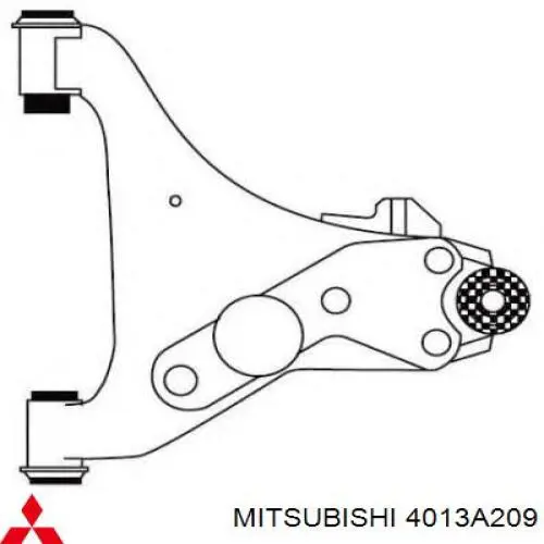 Comprar 4013A209 Mitsubishi Brazo inferior izquierdo de la suspensión delantera