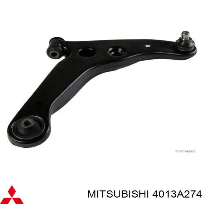 Brazo inferior derecho de la suspensión delantera 4013A274 Mitsubishi