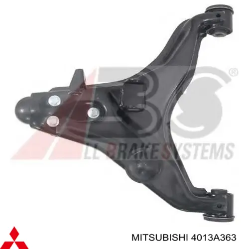 Brazo inferior izquierdo de la suspensión delantera Mitsubishi 4013A363 precio, desde 98,83 EUR