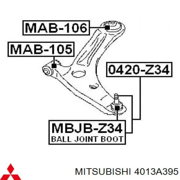Comprar 4013A395 Mitsubishi Silentblock