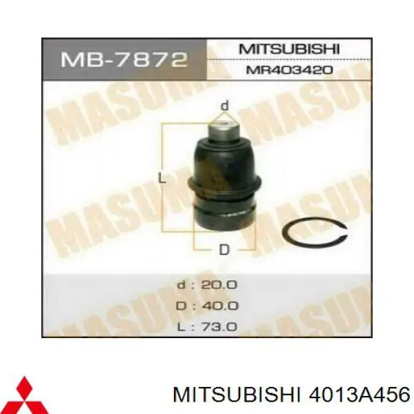 Comprar 4013A456 Mitsubishi Guardapolvo de rótula inferior
