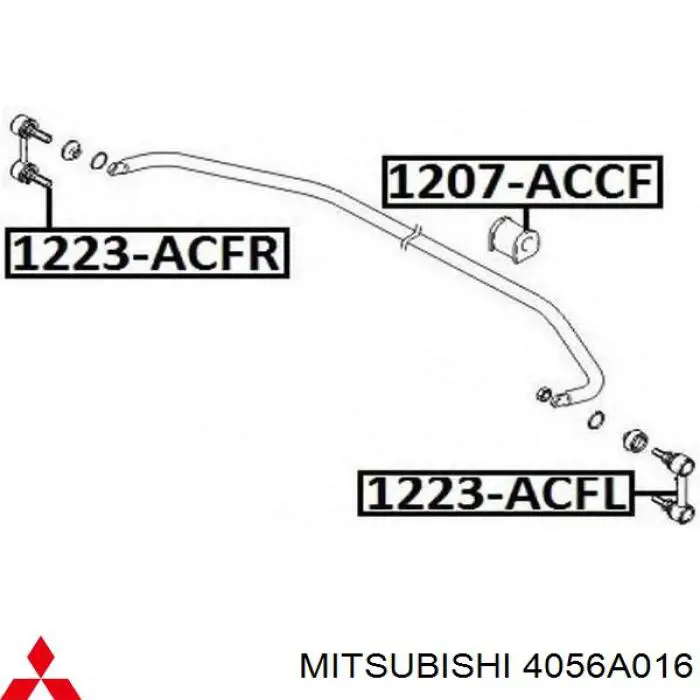 4056A016 Mitsubishi Bieleta estabilizadora delantera derecha