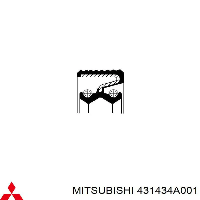 431434A001 Mitsubishi anillo reten caja de cambios