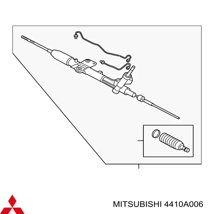 Caja de dirección para Mitsubishi Lancer (CY_A, CZ_A)