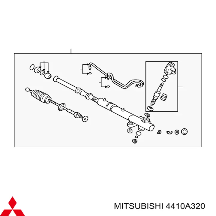 Engranaje de dirección Mitsubishi 4410A320 precio, desde 200,88 EUR