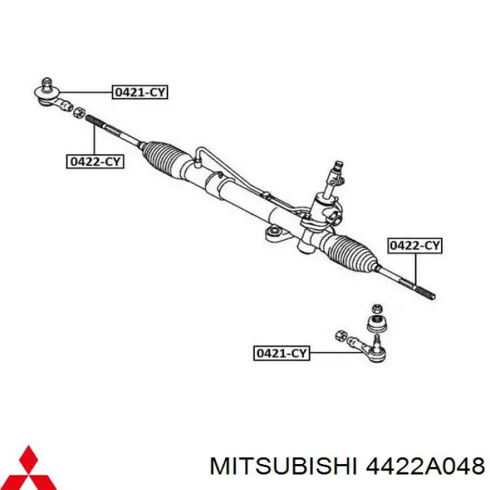 4422A048 Mitsubishi barra de acoplamiento