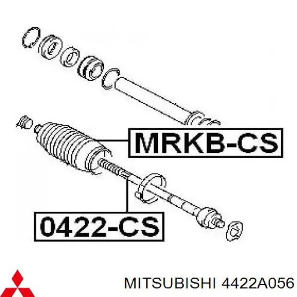 4422A056 Mitsubishi barra de acoplamiento