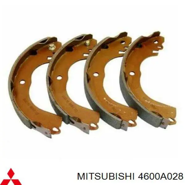 4600A028 Mitsubishi Zapatas de freno de tambor traseras