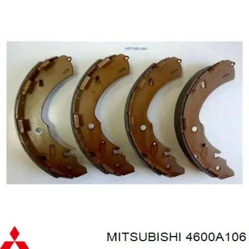 4600A106 Mitsubishi zapatas de frenos de tambor traseras