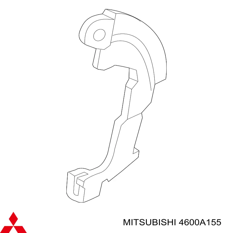 4600A155 Mitsubishi Abrazadera de expansión del tambor de freno derecha