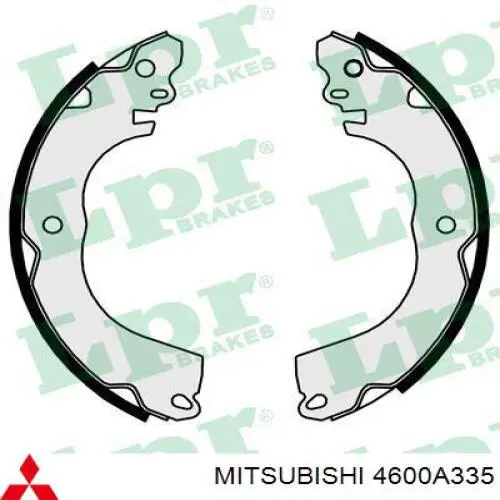 4600A335 Mitsubishi zapatas de frenos de tambor traseras